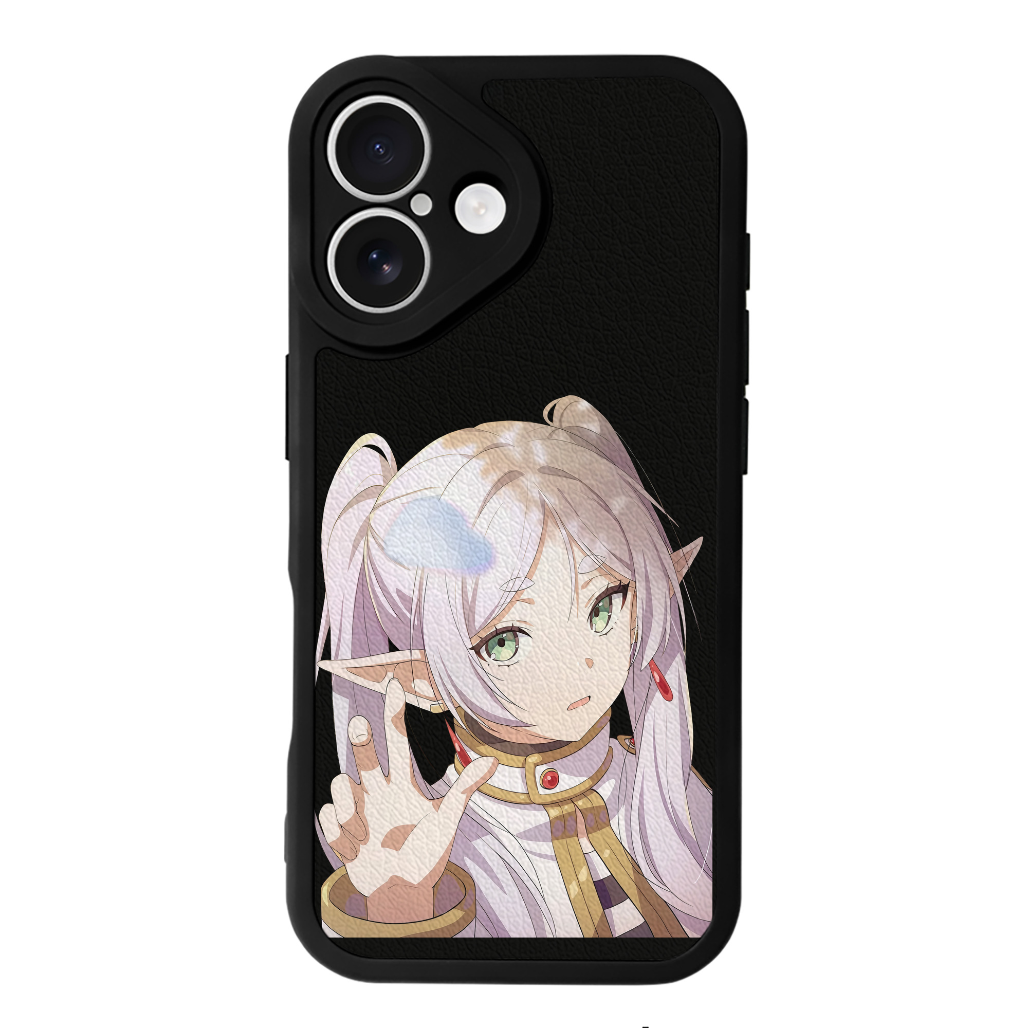 （画像用） 葬送のフリーレン Frieren 【iPhone 16シリーズ対応】シリコンスマホケース（レザー調） 材質：シリコン